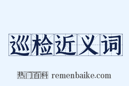 巡检近义词是什么意思的图片